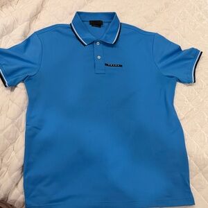 Prada Men's Blue Polo Shirt